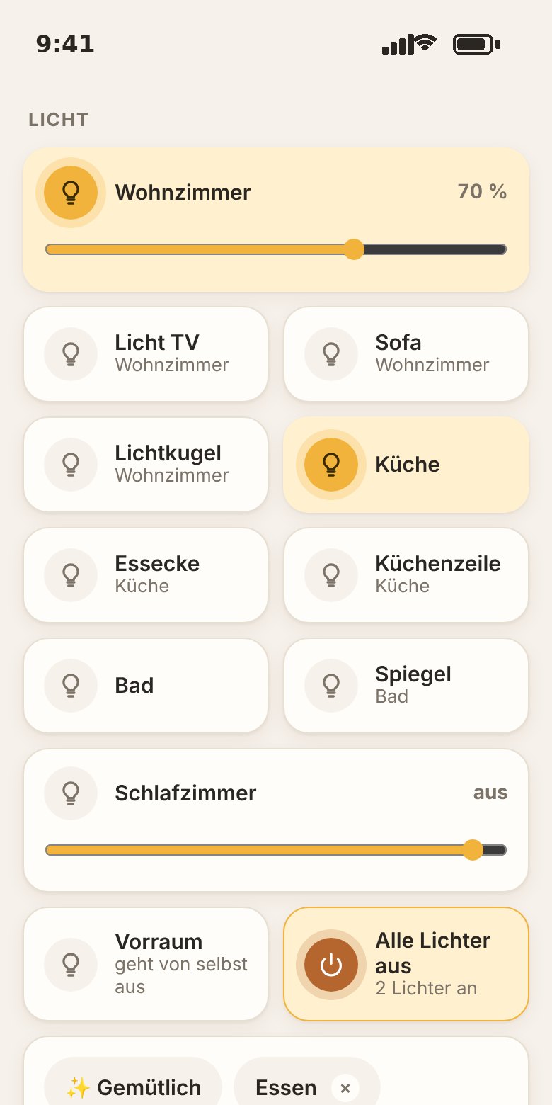 Lichtsteuerung mit Lichtstimmungen